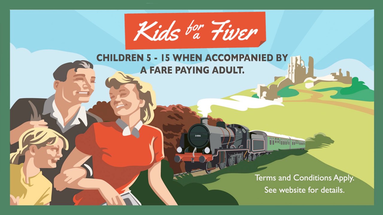 Kids for a Fiver on Swanage Railway – Purbeck Events