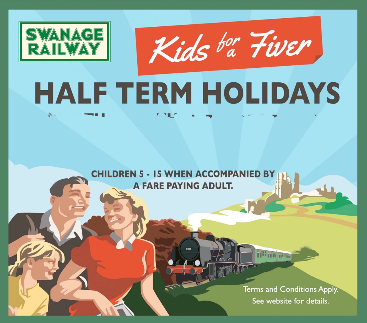 Kids for a Fiver on Swanage Railway