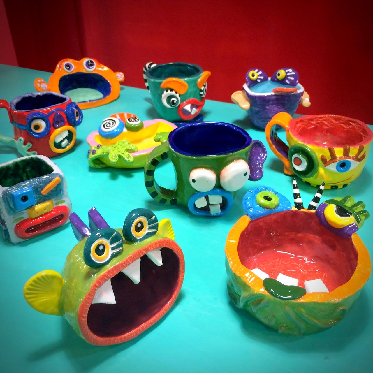 Halloween Monster Party at the Pottery Corner